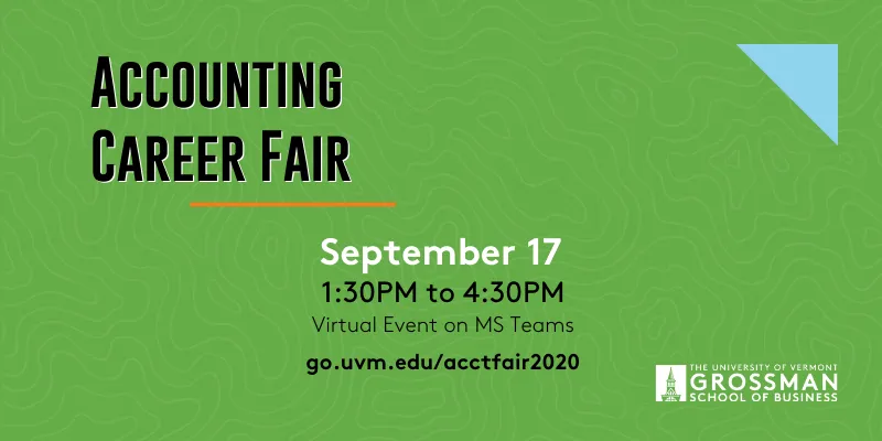 UVM, Grossman School of Business, Accounting Career Fair