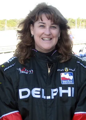 Cathy Colton Dunlap recently test drove Indy cars at the Disney Speedway.
