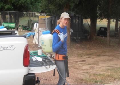 Dana Vesty, Rubenstein School student who interned with the National Park Service