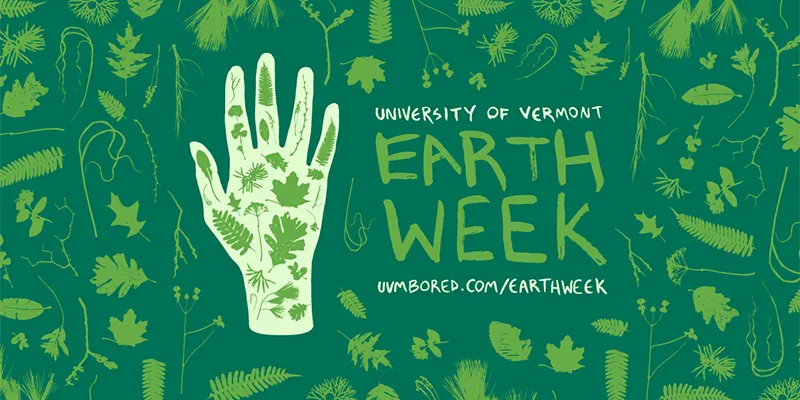 Promotional art for University of Vermont Earth Week