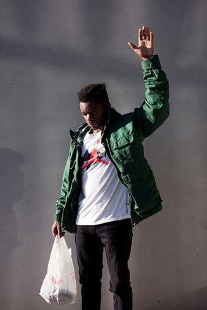 John Edmonds' "Jordan Raising His Hand (Encounter), 2015