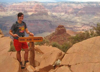 Ellen Rovelstad at Grand Canyon National Park