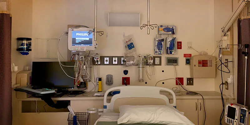 Equipment on in an Intensive Care unit