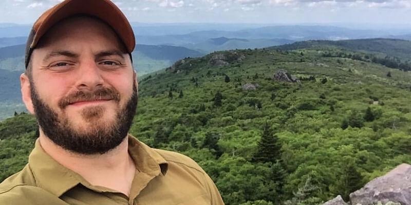 Jordan Luff at Mount Rogers National Recreation Area in Virginia