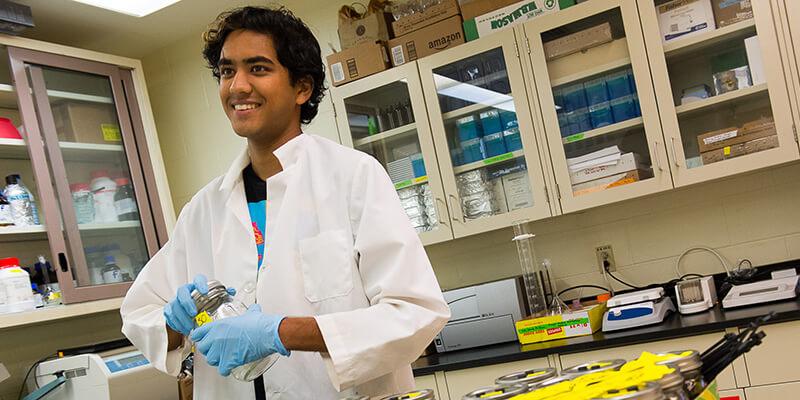 Kunal Palawat in lab