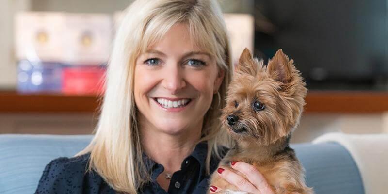 Kyla Sternlieb with dog