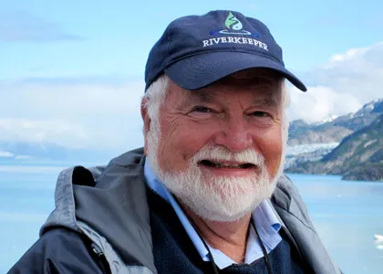 Larry Forcier in Glacier Bay, Alaska