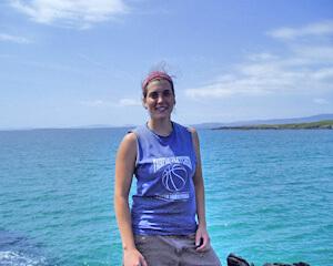 Nicole Desnoyers on the coast of Ireland