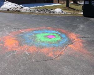 Fluorescent powder Rachel used to test insect dispersal