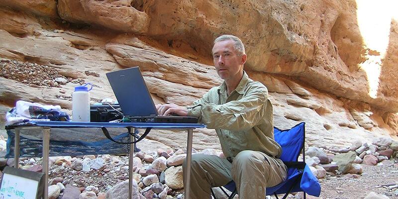 Robert Manning on the Colorado River in Grand Canyon National Park