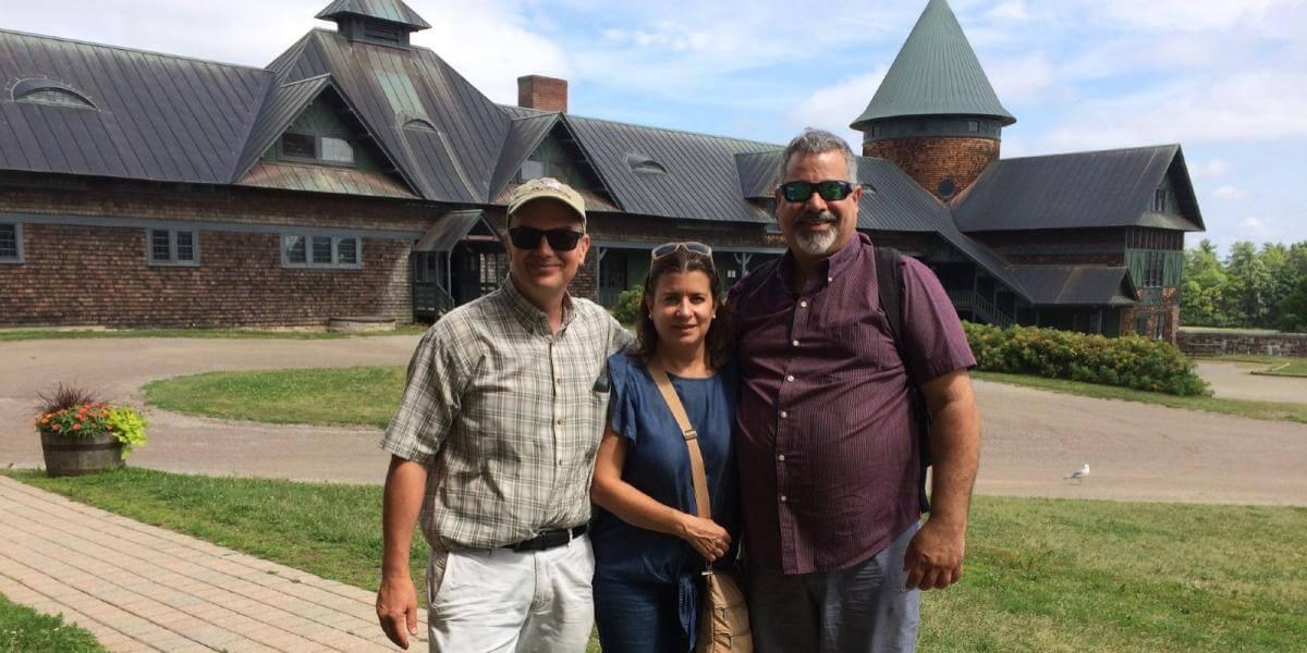 David Conner of UVM with visitors from UPRM 
