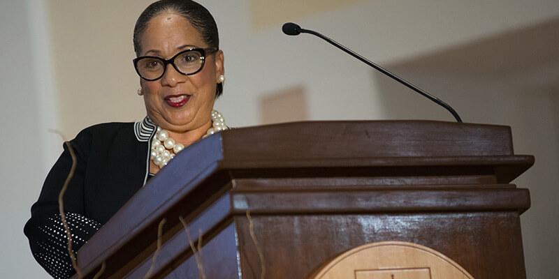 Sheyann Webb-Christburg speaks at Ira Allen Chapel