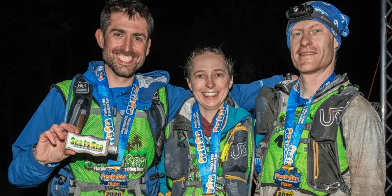 Professor Vreeland with her adventure racing team.