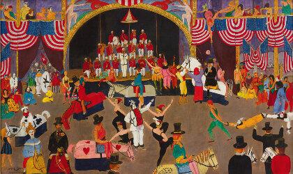  Samuel Wood Gaylor (American, 1883-1957), Arts Ball, 1918, 1918. Oil on canvas. Private Collection. 