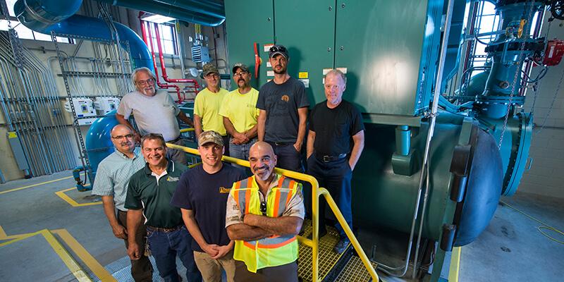 UVM's new chiller and team 