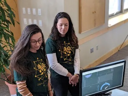 Vanessa Myhaver at the CS Fair