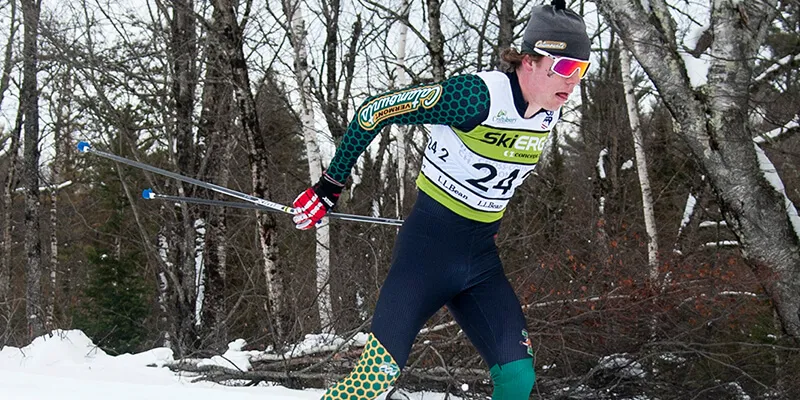 Ben Ogden skiing 
