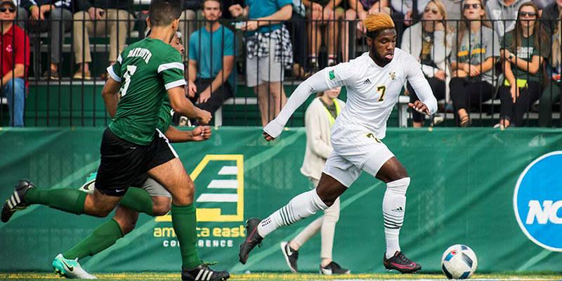 UVM soccer player Brian Wright