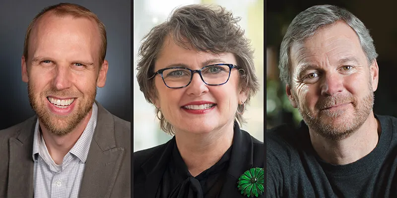 William Copeland, Mary Cushman and Taylor Ricketts.
