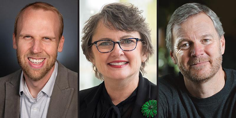 William Copeland, Mary Cushman and Taylor Ricketts.