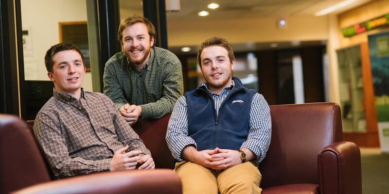 Triplets John, Griffen and Ryan Fox