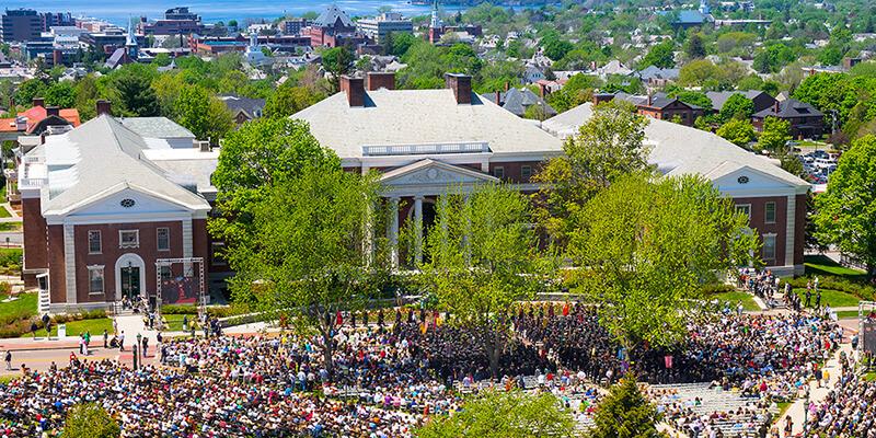 University of Vermont on commencement day