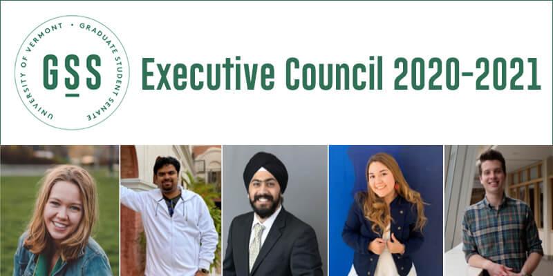 GSS Executive Council 2020-2021 with pictures of council members