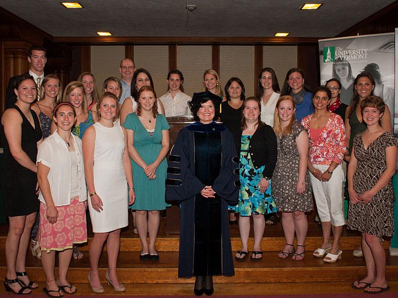 CNHS Dean Patty Prelock with 2012 Award Winners