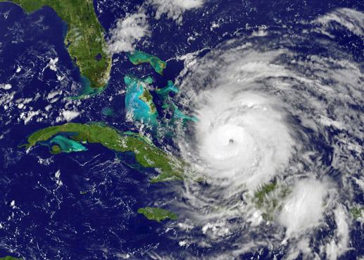 hurricane sattelite image