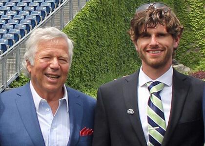 Kane Tobin and Robert Kraft