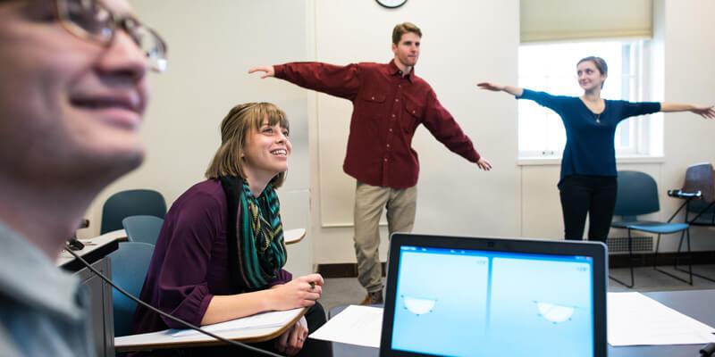 Carmen Smith with students