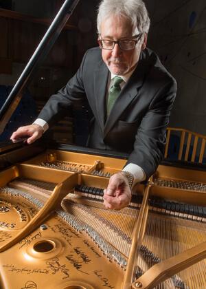 professor and piano