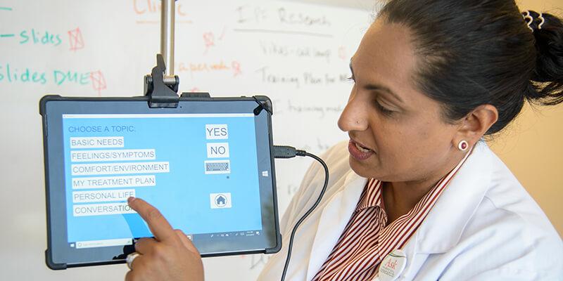 Dr. Prema Menon demonstrates the Ventalect