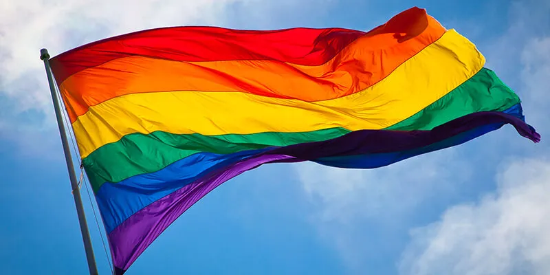 Rainbow pride flag