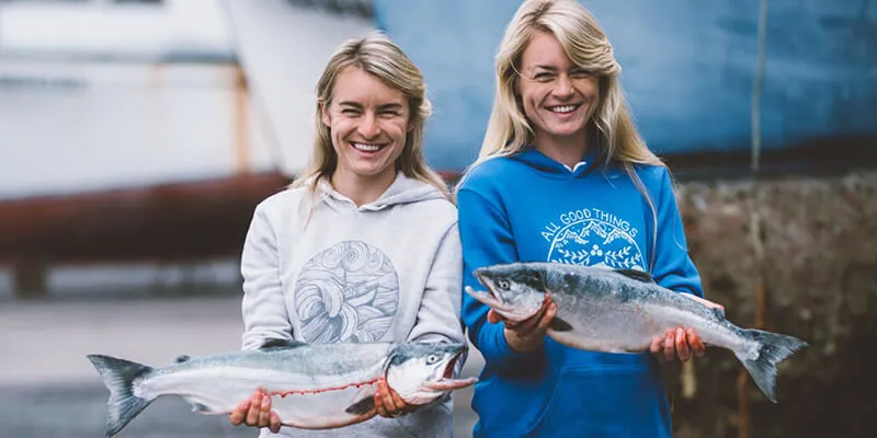 Salmon Sisters Founders Claire Neaton '12 and Emma Teal Laukitis