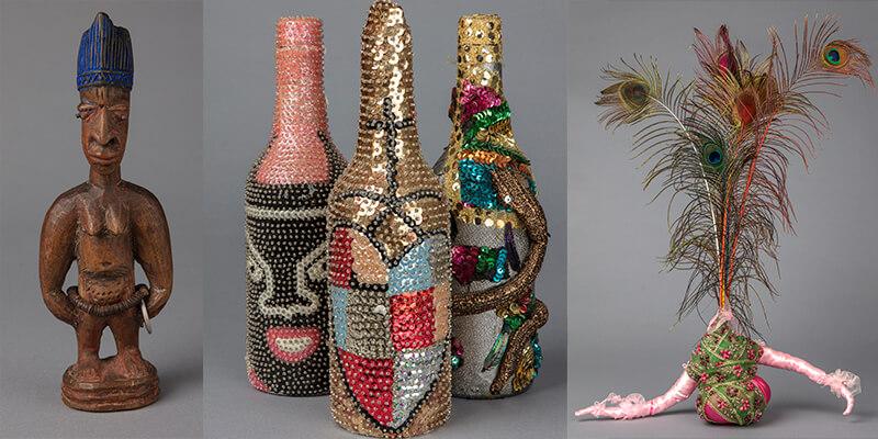 Sacred objects from Spirited Things exhibition