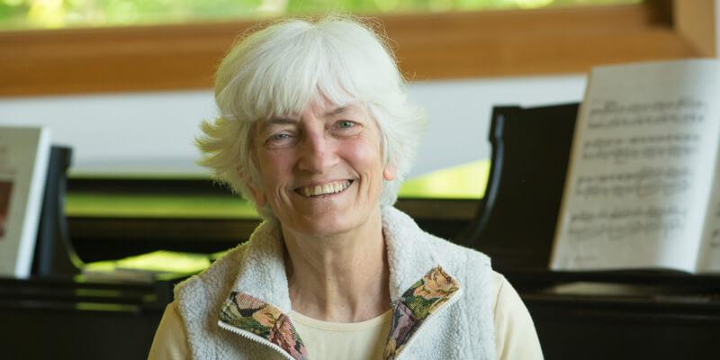 Sylvia Parker, UVM's senior lecturer of music theory and piano