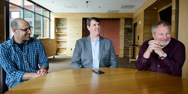Microsoft’s Miki Yarkoni, Scott Turnbull of U.S. Ignite and Dennis Moyniham of BTV Ignite