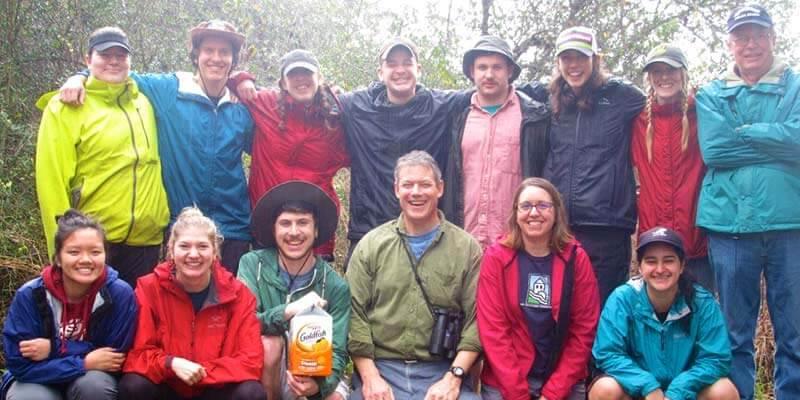 Students, professors and alum Gretchen Nareff in Texas