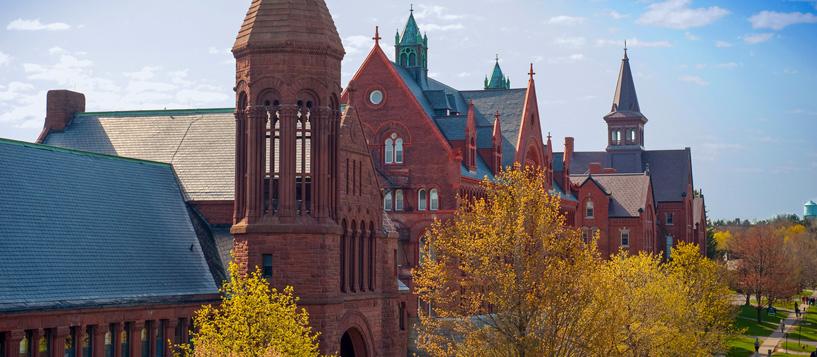 Historic UVM buildings on University Row