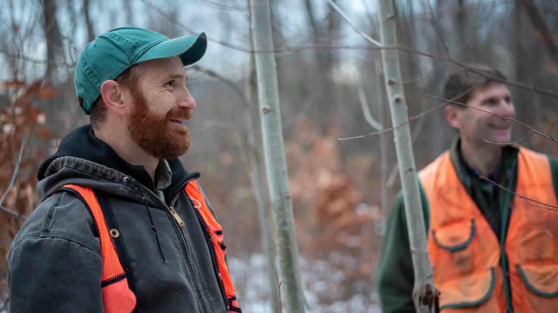 Peter Clark and Tony D'Amato in Jericho Research Forest