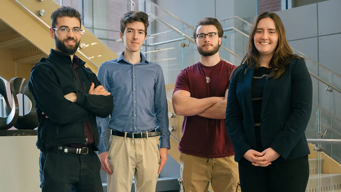 UVM students in ENGCOMM competition