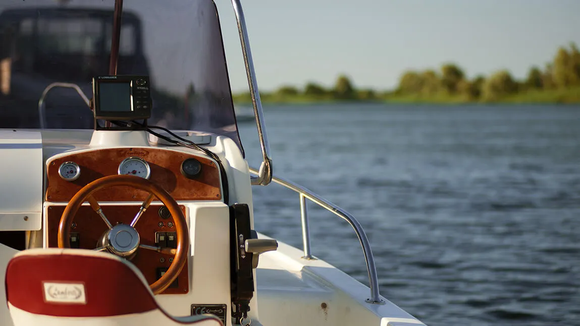 boat on a lake