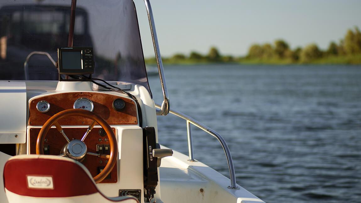 boat on a lake