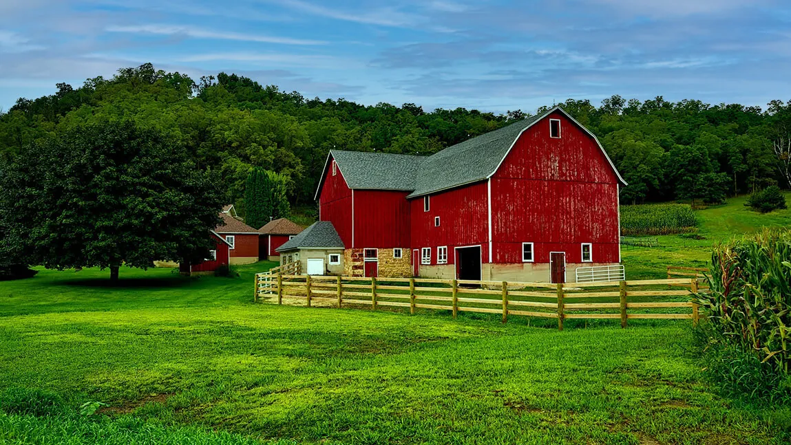 a red barn