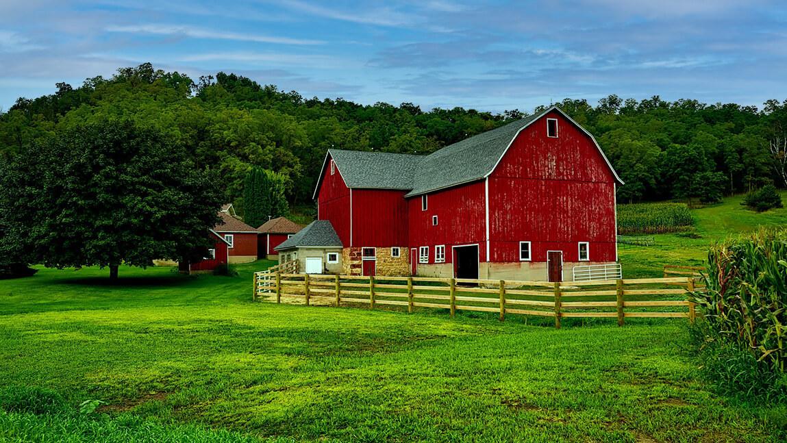 a red barn