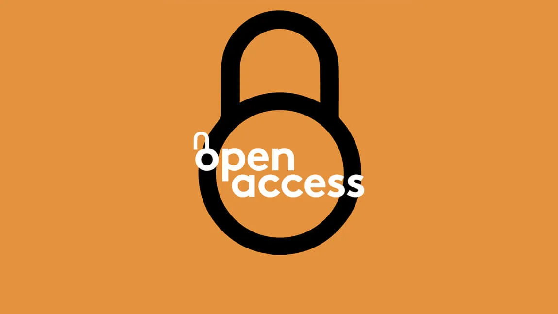 open access with an icon of a lock behind it
