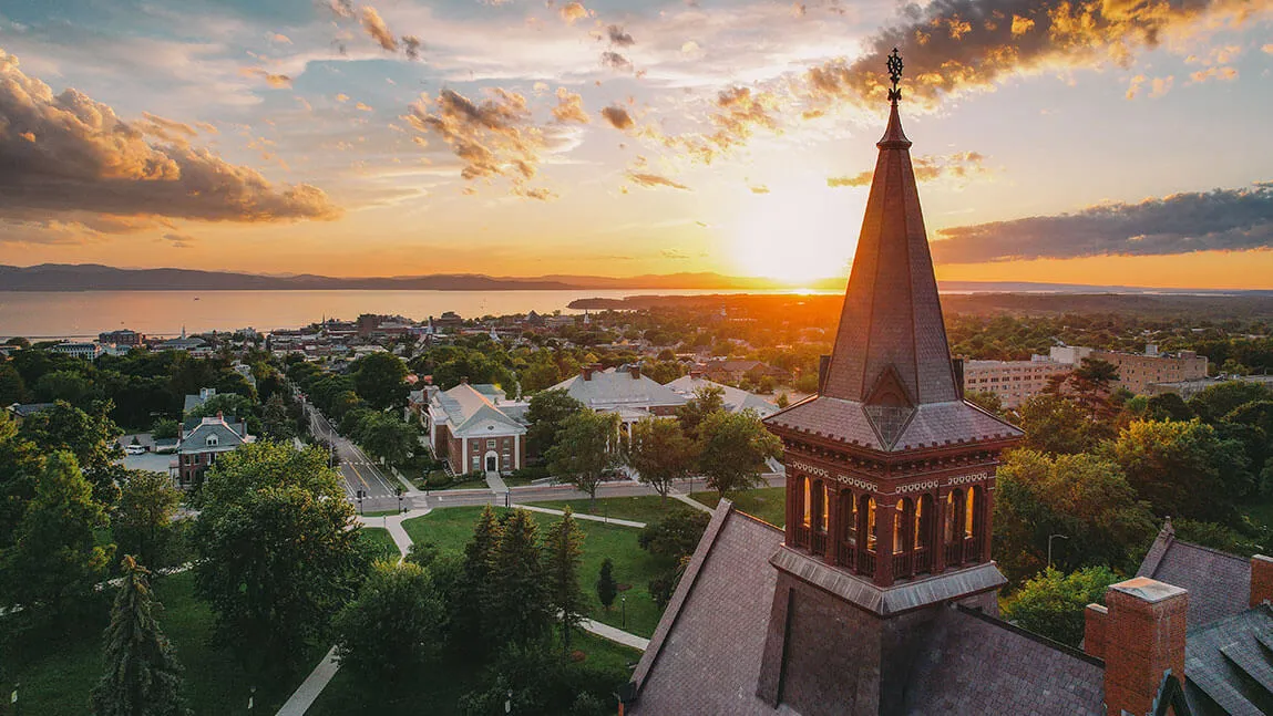 Drone photo of campus