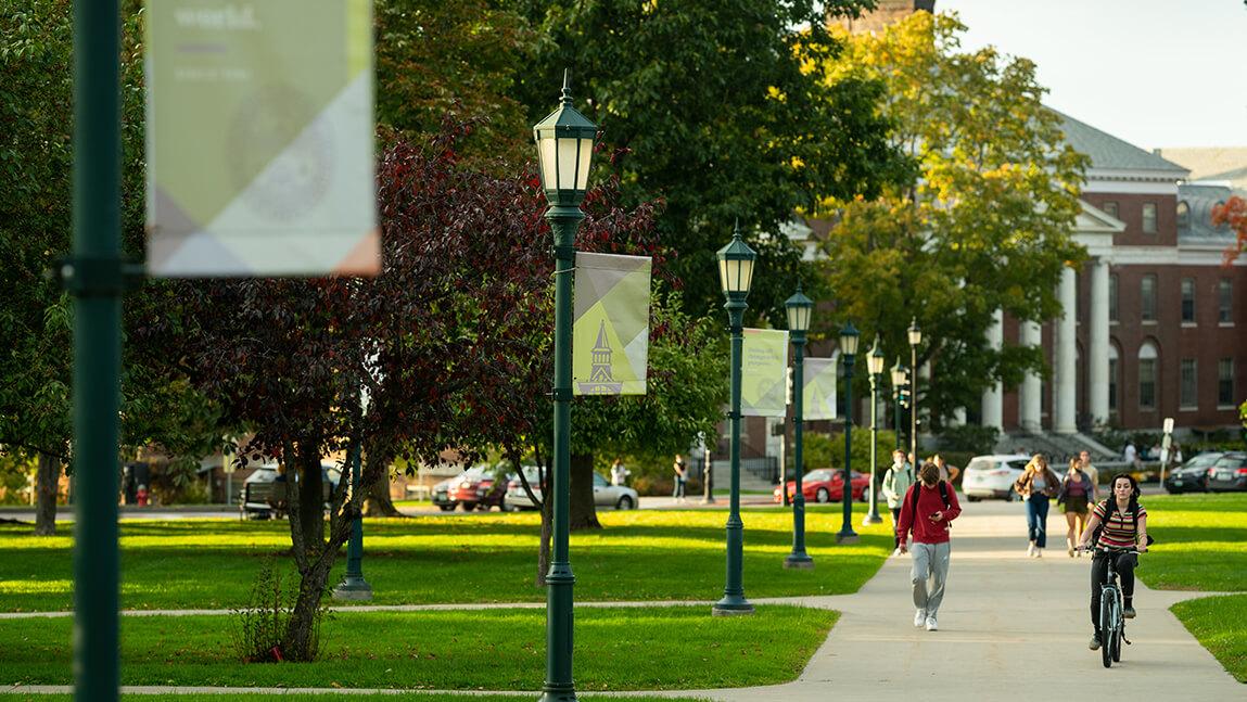 Photo of students at UVM