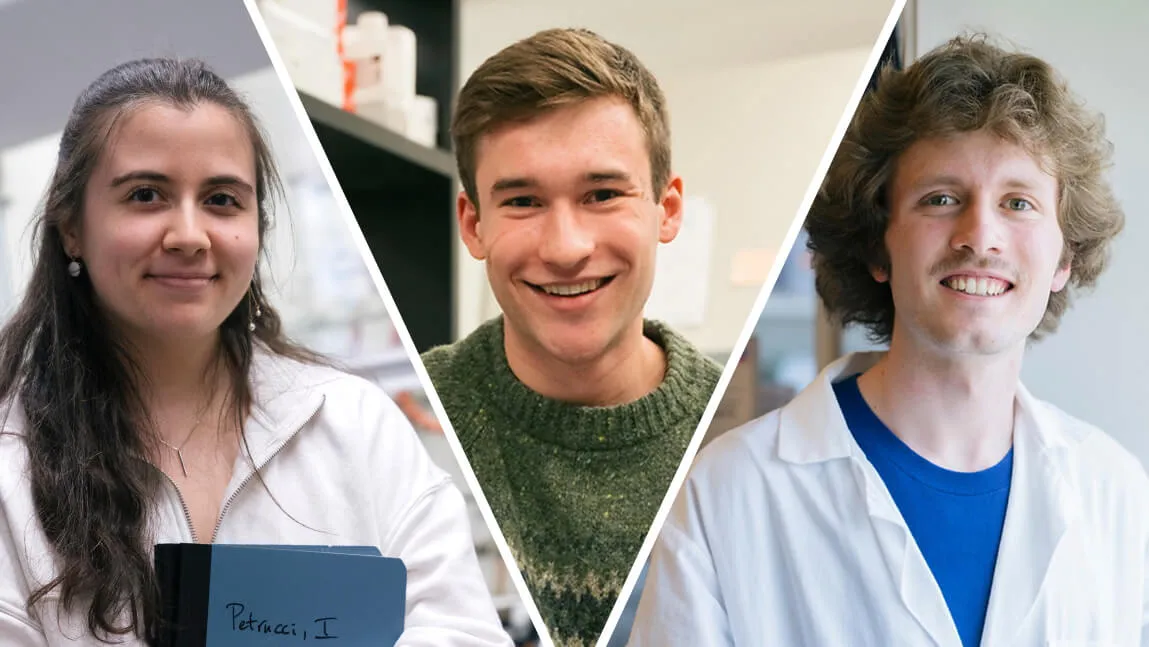 Headshots of Remi Savard, Isabelle Petrucci, and Andrew Crompton